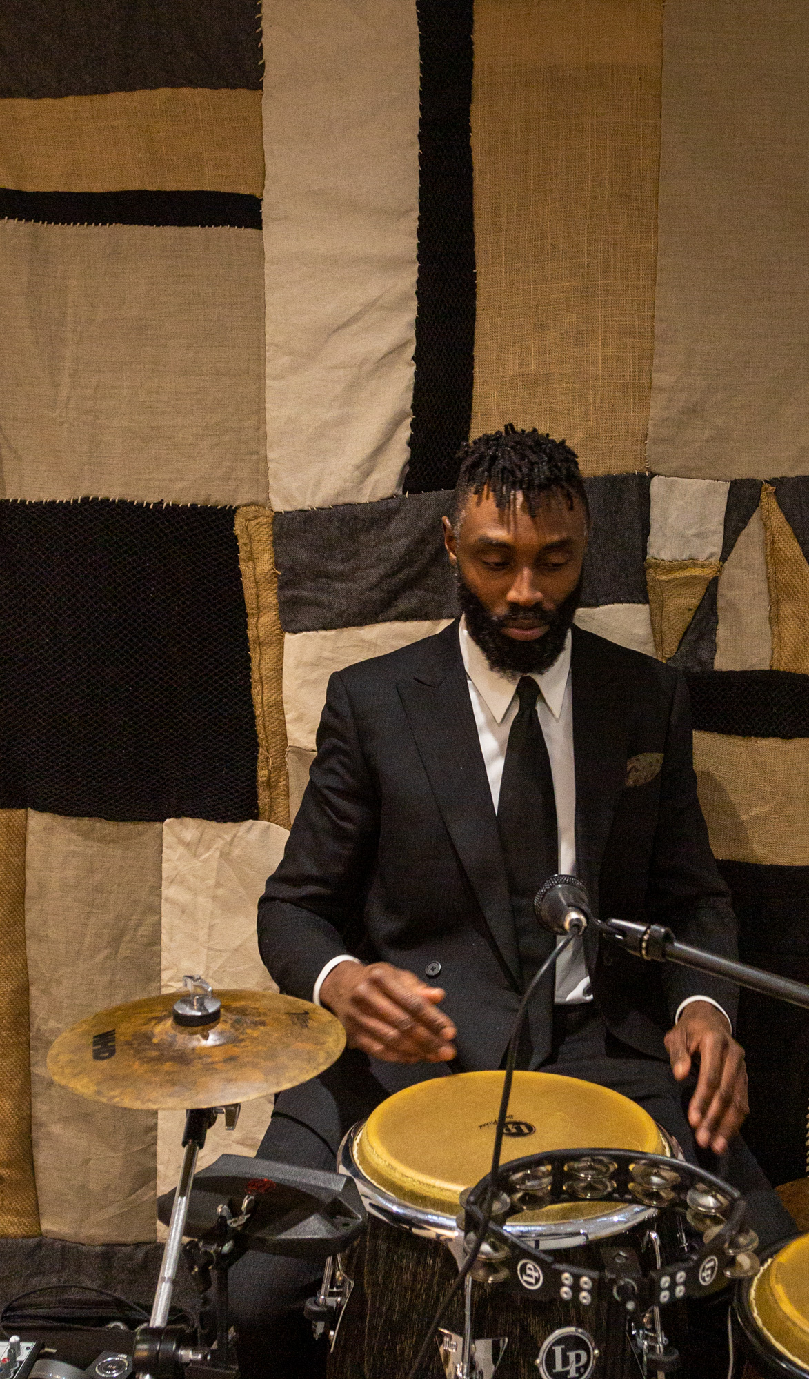 Irvin Pascal, artist, drumming performance